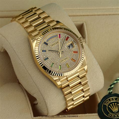 rolex day date 36 pre owned|Rolex Day-Date president 36mm.